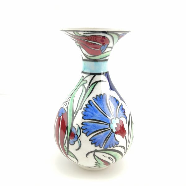 Handmade Ceramic Vase - Hand Painted Turkish Pottery - Image 3