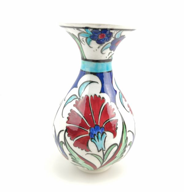 Handmade Ceramic Vase - Hand Painted Turkish Pottery - Image 5