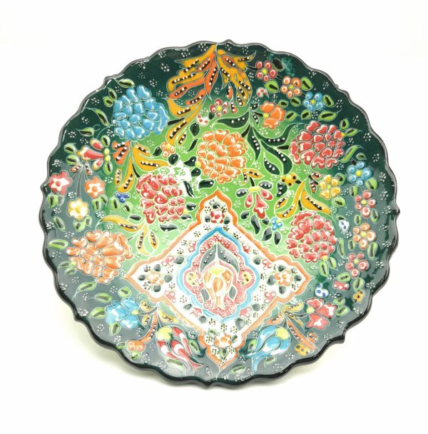 Handmade Ceramic Wall Hanging Plate(18cm) - Hand Painted Turkish Pottery - Image 4