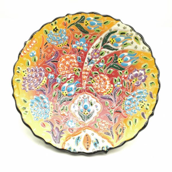 Handmade Ceramic Wall Hanging Plate(18cm) - Hand Painted Turkish Pottery - Image 6