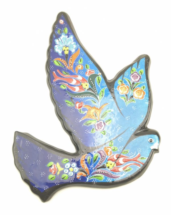 Hand Painted Ceramic Bird Wall Hanging - A Beautiful Turkish Design - Image 5