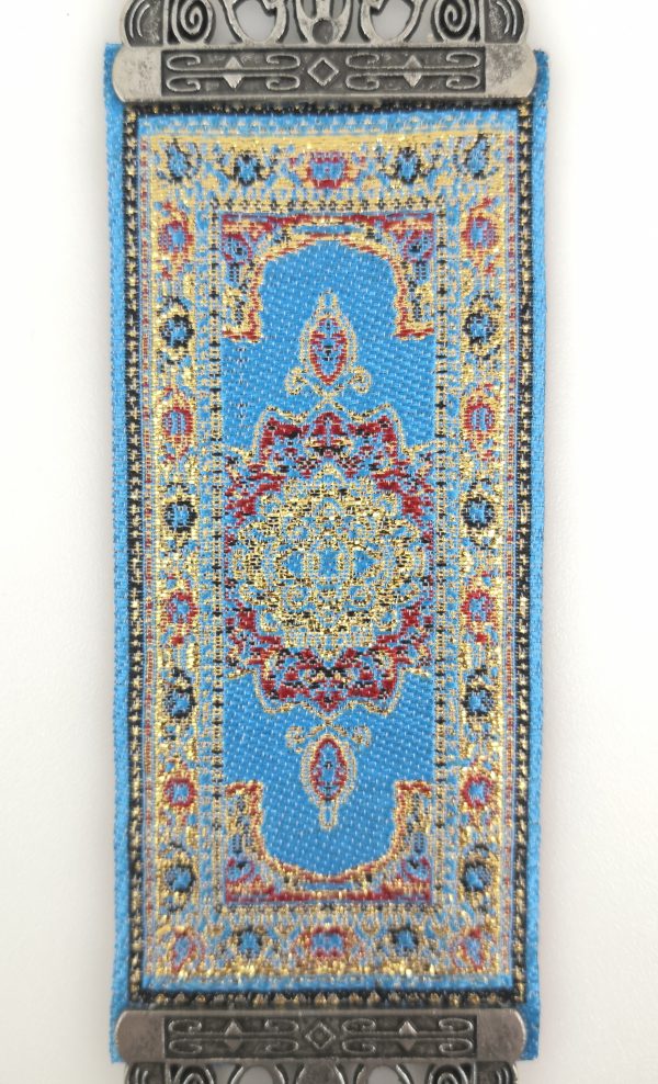 Handmade Turkish Kilim Carpet Wall Hanging - Evil Eye - Nazar Alloy - Image 3