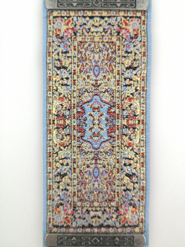 Handmade Turkish Kilim Carpet Wall Hanging - Evil Eye - Nazar Alloy - Image 3