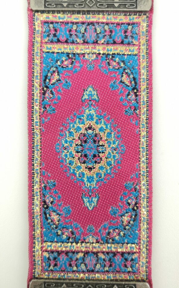 Handmade Turkish Carpet Wall Hanging - Evil Eye - Nazar Alloy - Image 3