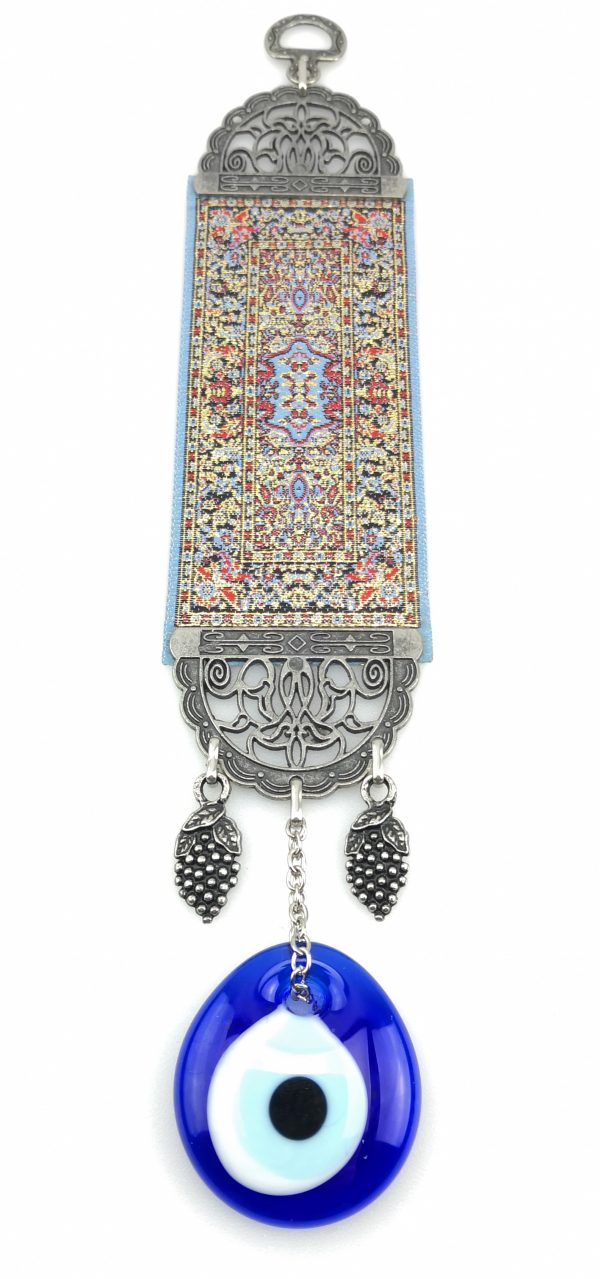 Handmade Turkish Carpet - Evil Eye - Nazar Alloy - Wall Hanging - Image 5