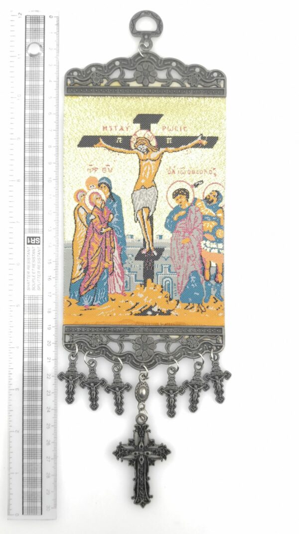 Handmade Wall Hanging - Jesus on a Cross - Image 4