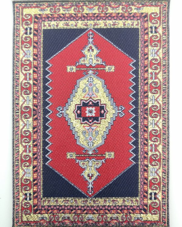 Handmade Turkish Carpet Wall Hanging - Evil Eye - Nazar Alloy - Image 3