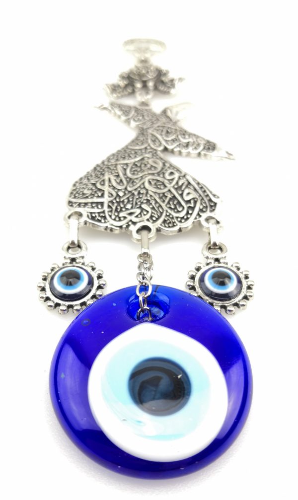 Handmade Wall Hanging Rumi/Dervish - Evil Eye - Nazar Alloy - Ramadan Sale - Image 6