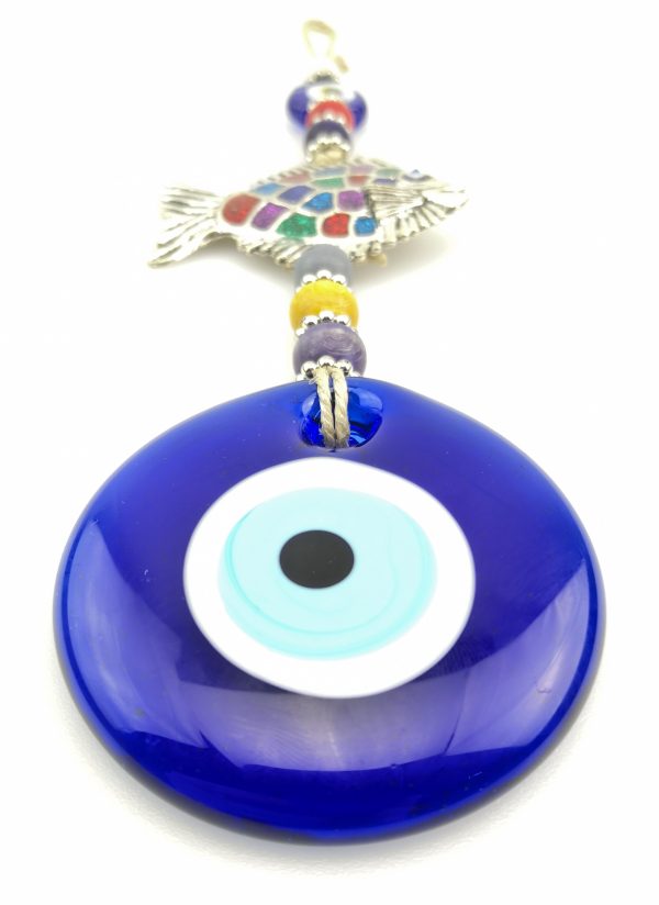 Handmade Fish Wall Hanging - Evil Eye - Nazar Alloy - Image 6