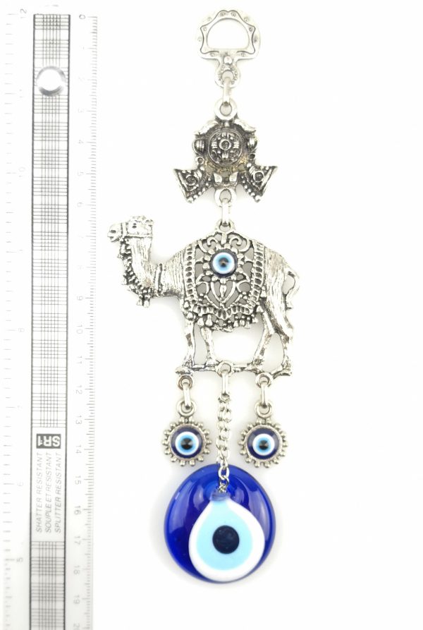 Handmade Camel Wall Hanging - Evil Eye - Nazar Alloy - Image 4