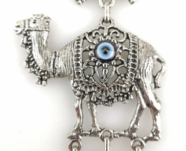 Handmade Camel Wall Hanging - Evil Eye - Nazar Alloy - Image 3