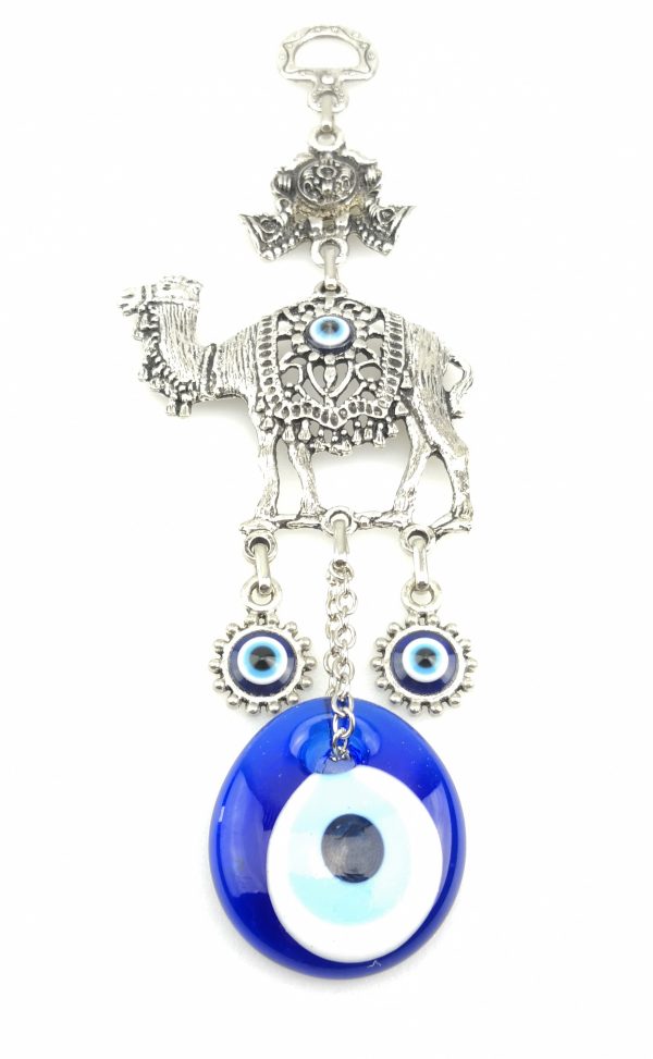 Handmade Camel Wall Hanging - Evil Eye - Nazar Alloy - Image 5