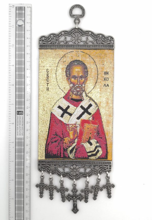 Handmade Wall Hanging - Saint Nicholas Myra - Image 4