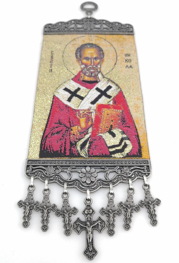 Handmade Wall Hanging - Saint Nicholas Myra - Image 5