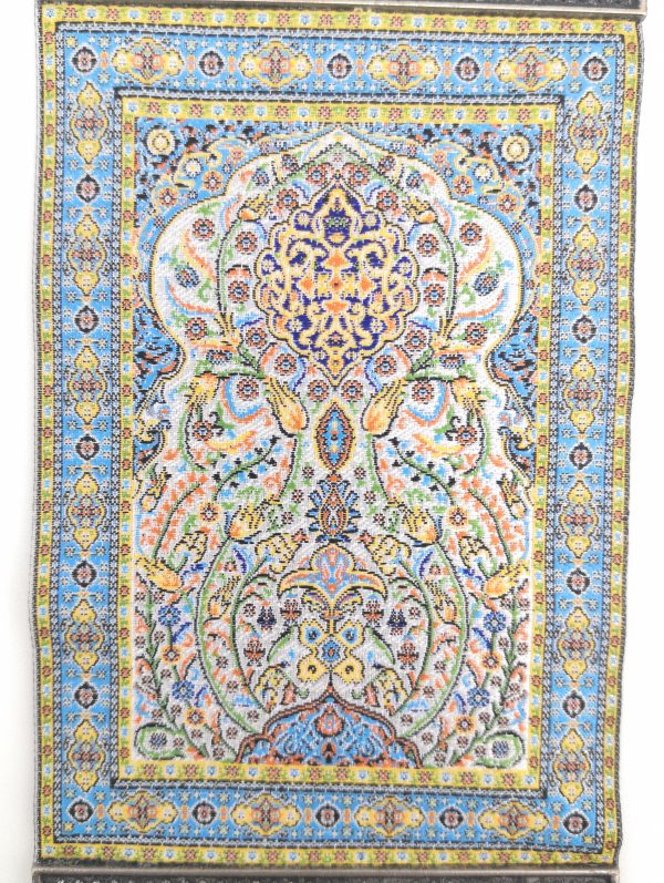 Handmade Turkish Carpet Wall Hanging - Evil Eye - Nazar Alloy - Xmas Gift - Image 3