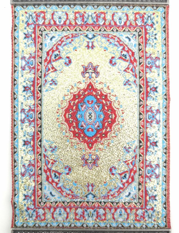 Handmade Turkish Carpet Wall Hanging - Evil Eye - Nazar Alloy - Image 3