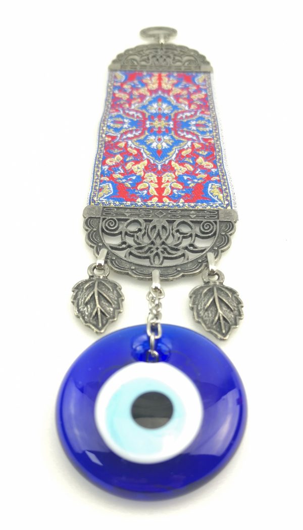 Handmade Turkish Carpet Wall Hanging - Evil Eye - Nazar Alloy - Image 6