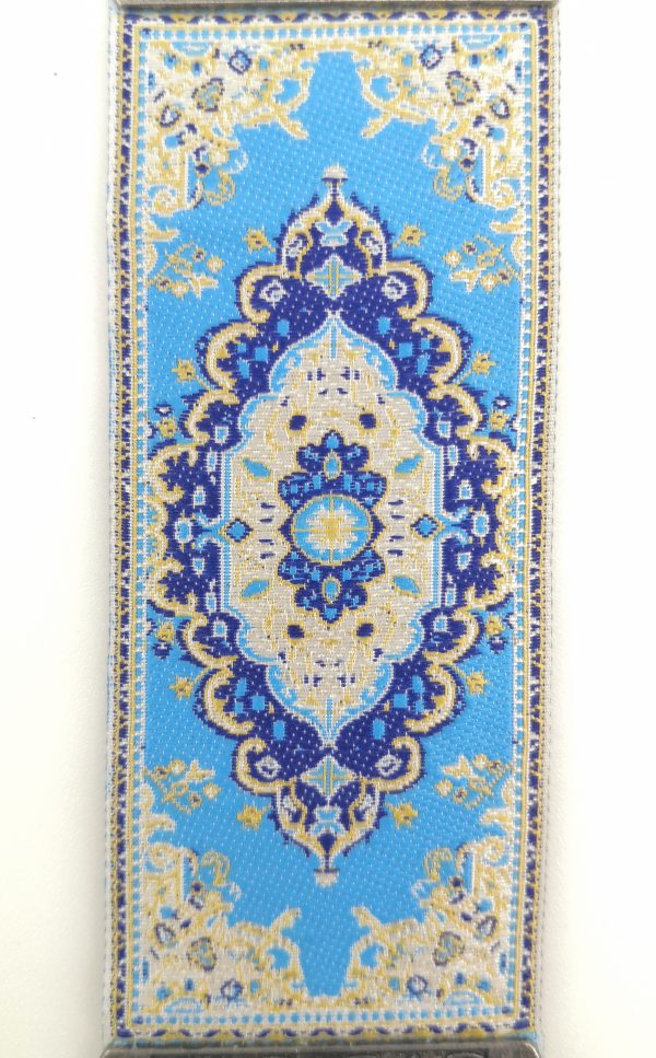 Handmade Turkish Carpet Wall Hanging - Evil Eye - Nazar Alloy - Image 3