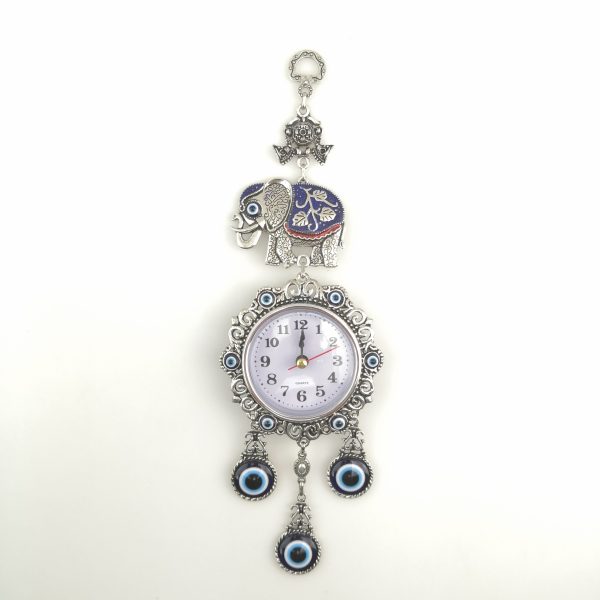 Handmade Wall Clock / Evil Eye – Nazar Alloy Wall Hanging - Image 8