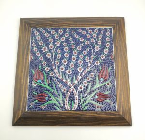 Stunning Ceramic Wall Hanging Flowers Figure - Multicolor and Handmade - Pattern A