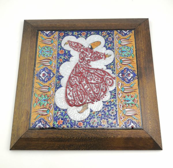 Stunning Ceramic Wall Hanging Arabic Article and Flowers Figure - Multicolor and Handmade - Ramadan Sale - Image 8