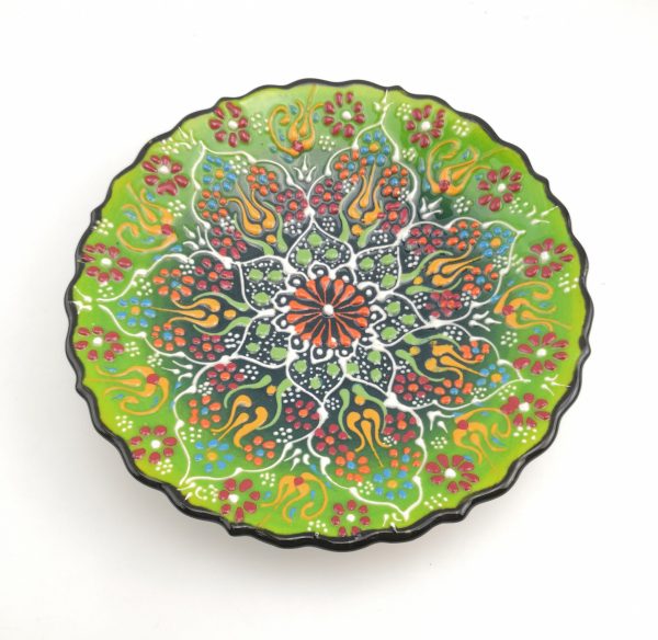 Handmade Ceramic Wall Hanging Plate - Hand Painted Turkish Pottery - Image 7