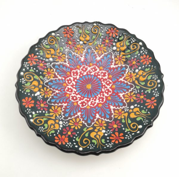 Handmade Ceramic Wall Hanging Plate - Hand Painted Turkish Pottery - Image 6