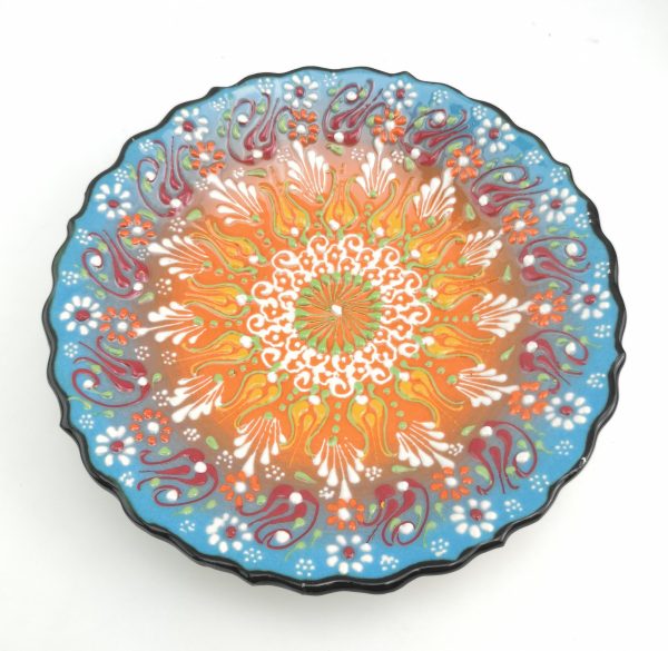 Handmade Ceramic Wall Hanging Plate - Hand Painted Turkish Pottery - Image 11