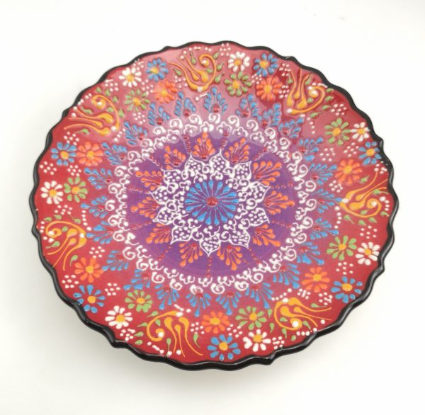 Handmade Ceramic Wall Hanging Plate - Hand Painted Turkish Pottery - Image 10