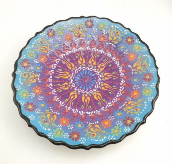 Handmade Ceramic Wall Hanging Plate - Hand Painted Turkish Pottery - Image 9