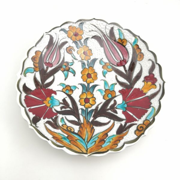 Handmade Ceramic Wall Hanging Plate(18 cm) - Hand Painted Turkish Pottery - Image 5