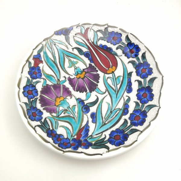 Handmade Ceramic Wall Hanging Plate(18 cm) - Hand Painted Turkish Pottery - Image 10