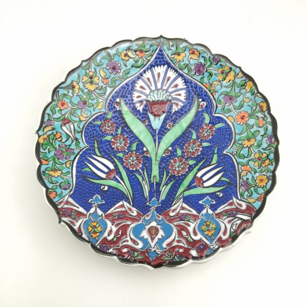 Handmade Ceramic Wall Hanging Plate(18 cm) - Hand Painted Turkish Pottery - Image 11