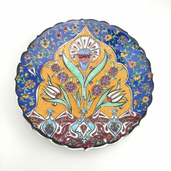 Handmade Ceramic Wall Hanging Plate(18 cm) - Hand Painted Turkish Pottery - Image 9