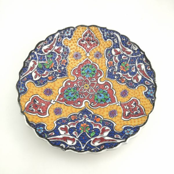 Handmade Ceramic Wall Hanging Plate(18 cm) - Hand Painted Turkish Pottery - Image 7