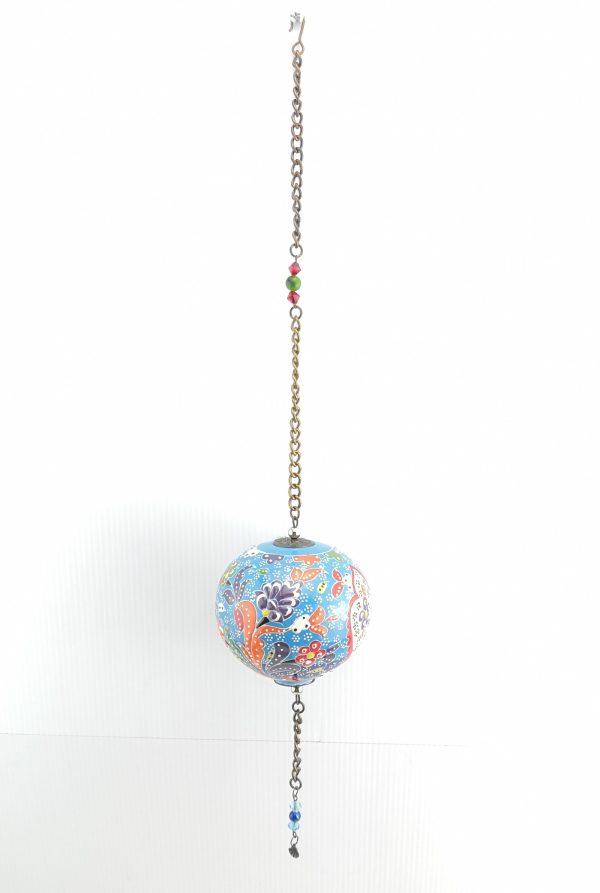 Handmade Ceramic Ball Hang - Decorative Hand Painted Wall Hanging - Xmas Gift - Image 7