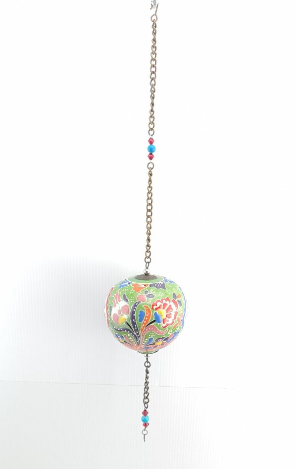 Handmade Ceramic Ball Hang - Decorative Hand Painted Wall Hanging - Xmas Gift - Image 6