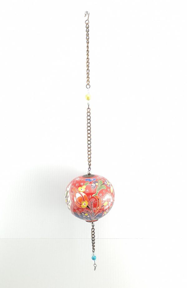 Handmade Ceramic Ball Hang - Decorative Hand Painted Wall Hanging - Xmas Gift - Image 4