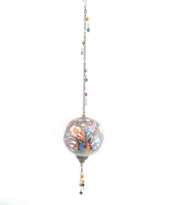 Handmade Ceramic Ball Hang - Decorative Hand Painted Wall Hanging - Image 5