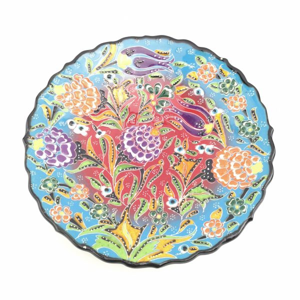 Traditional Wall Hanging Hand Painted Plate(18 cm) - 3 Different Colours - Image 6