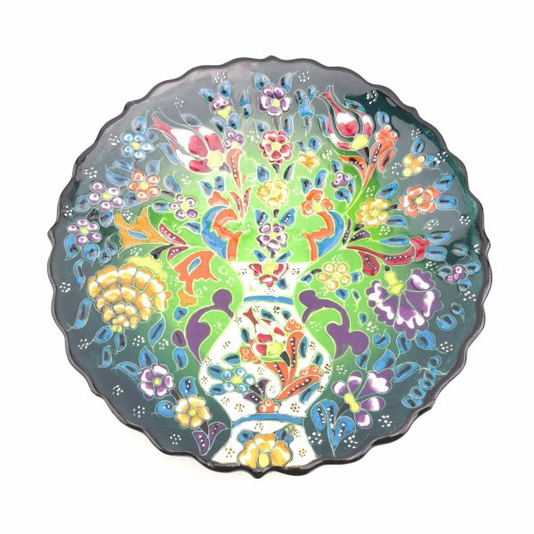 Traditional Wall Hanging Hand Painted Plate(18 cm) - 3 Different Colours - Image 5