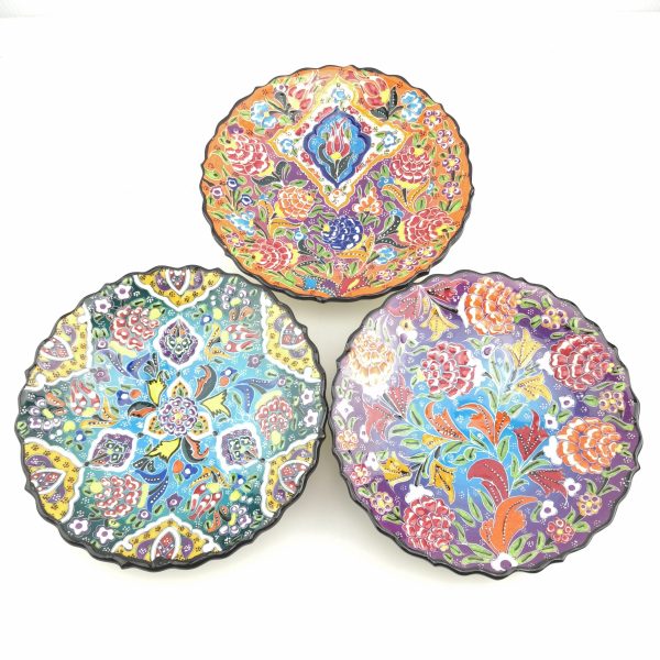 Traditional Wall Hanging Hand Painted Plate(18 cm) - 3 Different Colours