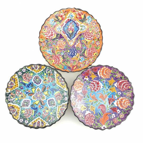 Traditional Wall Hanging Hand Painted Plate(18 cm) - 3 Different Colours - Image 3