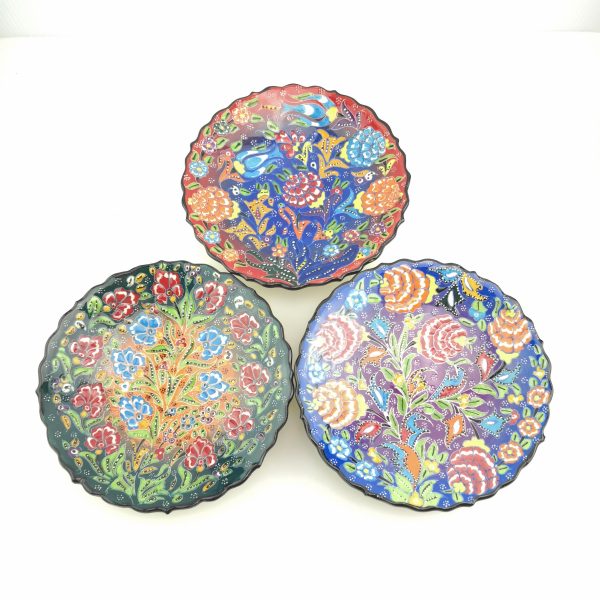 Traditional Wall Hanging Hand Painted Plate(18 cm) - 3 Different Colours