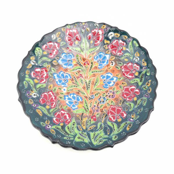 Traditional Wall Hanging Hand Painted Plate(18 cm) - 3 Different Colours - Image 5