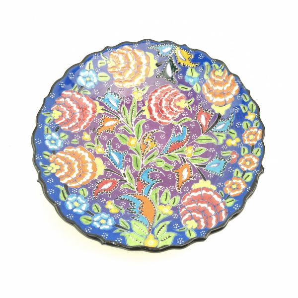 Traditional Wall Hanging Hand Painted Plate(18 cm) - 3 Different Colours - Image 4