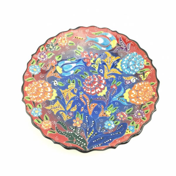 Traditional Wall Hanging Hand Painted Plate(18 cm) - 3 Different Colours - Image 6