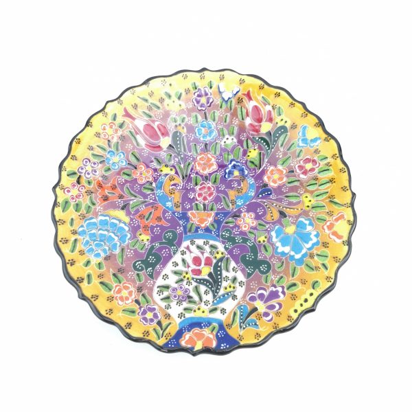 Traditional Wall Hanging Hand Painted Plate(18 cm) - 3 Different Colours - Image 4