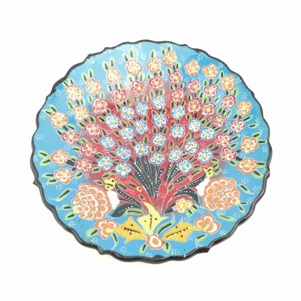 Traditional Wall Hanging Hand Painted Plate(18 cm) - 3 Different Colours - Image 5