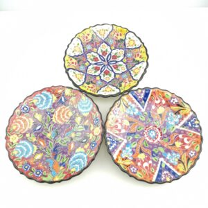 Traditional Wall Hanging Hand Painted Plate(18 cm) - 3 Different Colours
